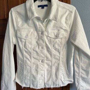 Apt. 9 Women's Bright White Denim Jacket